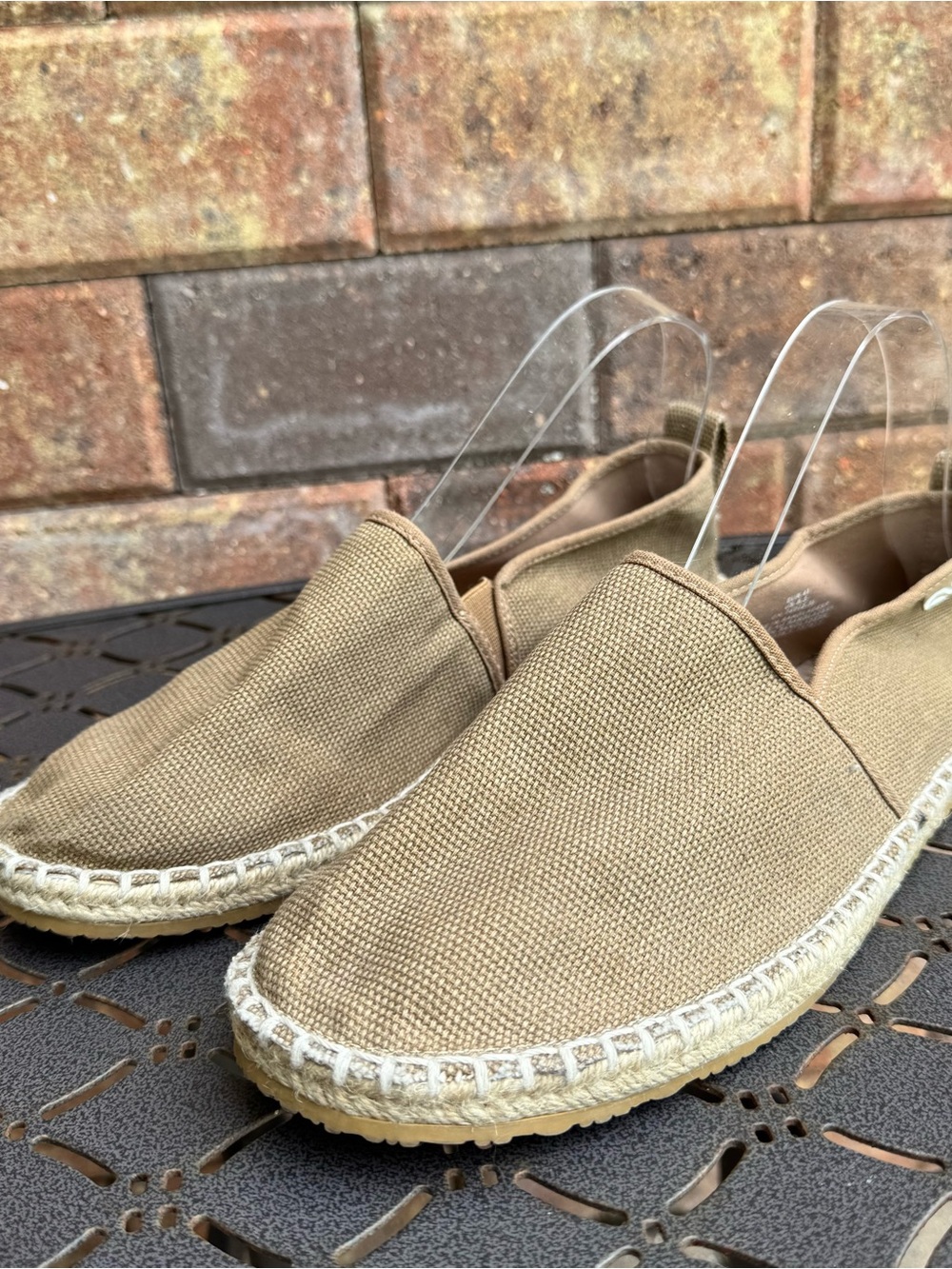 H&M Men's Casual Espadrille Slip-On in Khaki